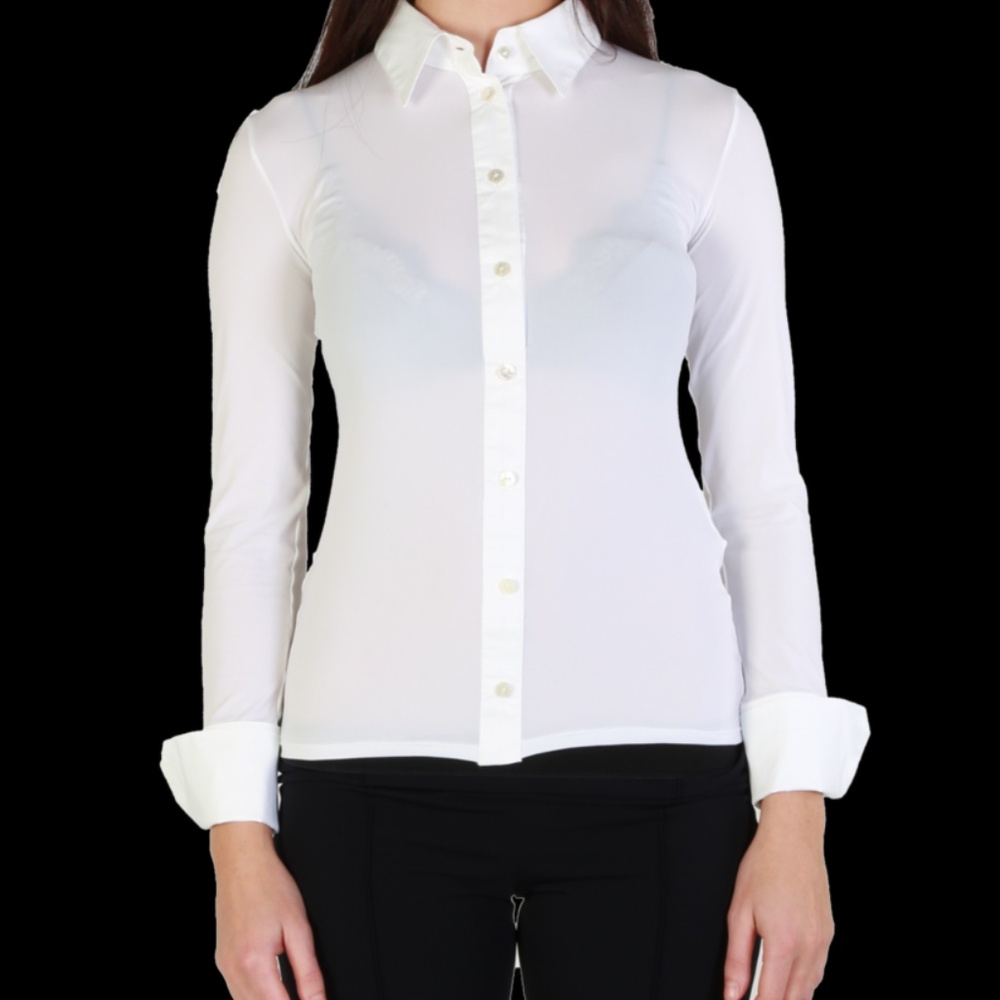 Marc Cain Essentials Fine White Blouse